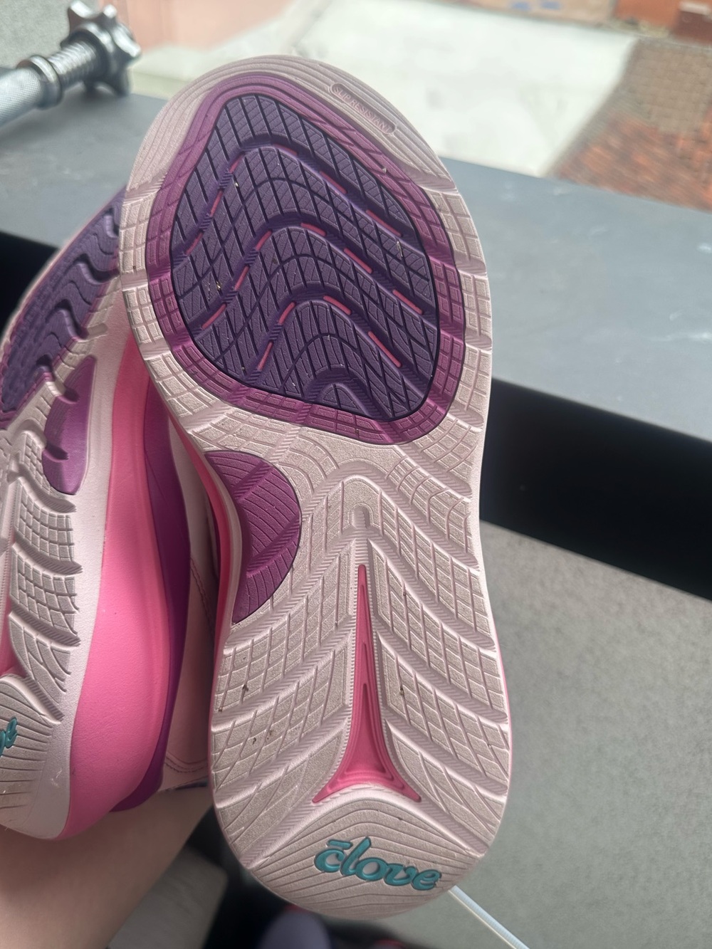 Clove Prima Pink Purple Slip Resistant Sneaker | W9.5 / M8 - Picture 9 of 10